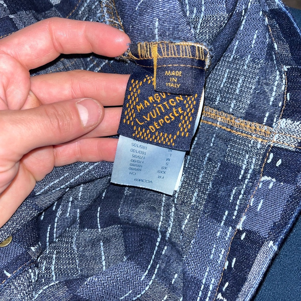 Louis Vuitton Navy Patchwork Jacket NWT - image 3